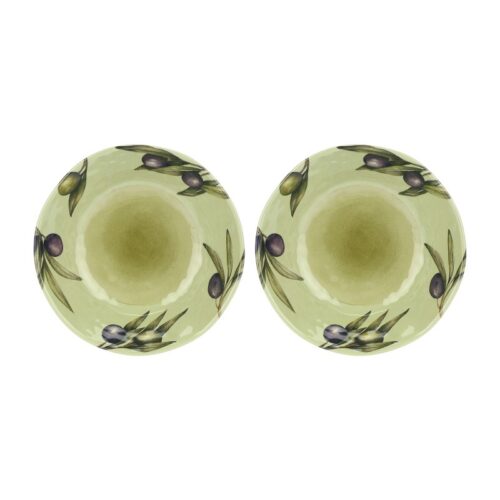 Set 2 platos hondos Melamina - Olive