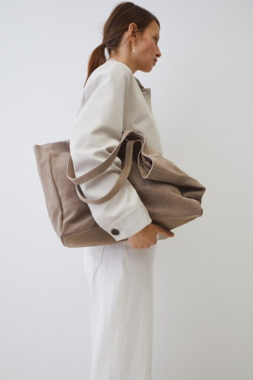 Boso Shopper Suede Taupe
