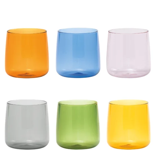 Set 6 Vasos Cristal Tumbler Mix