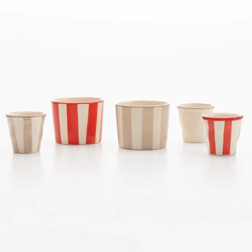 Vaso Righe Rojo - Imagen 3