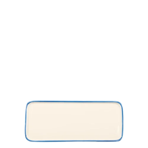 Plato rectangular Saucer Blue