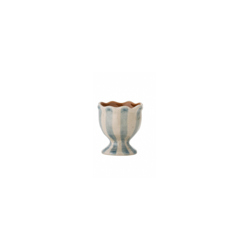 Huevera de gres azul