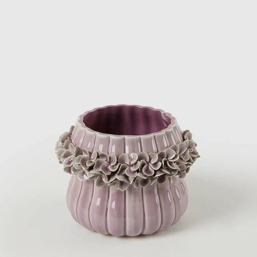 jarron-floral-relieves-ceramica-morado