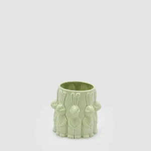 jarron-pascua-conejos-ceramica-verde