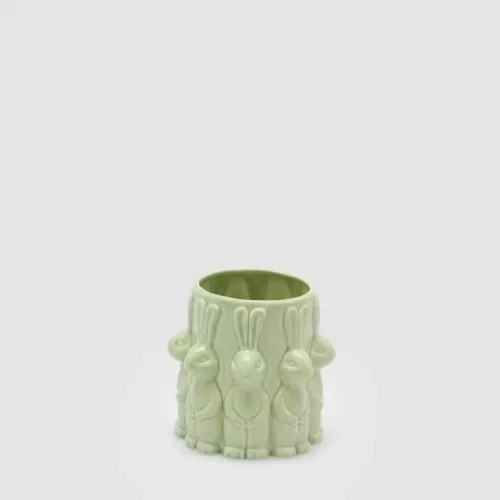 jarron-pascua-conejos-ceramica-verde